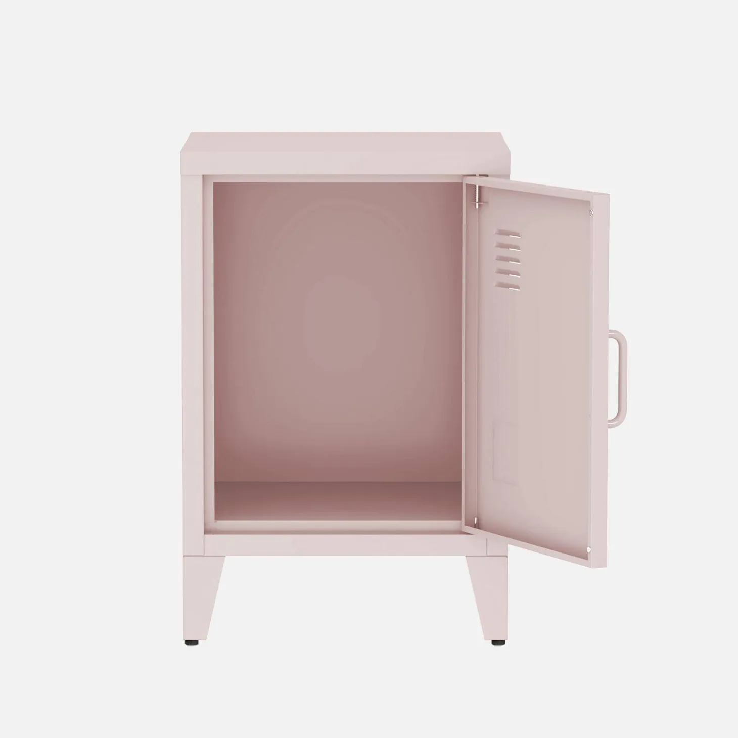 Industrial metal bedside table with 1 door