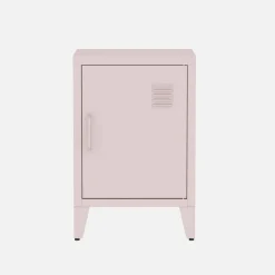 Industrial metal bedside table with 1 door