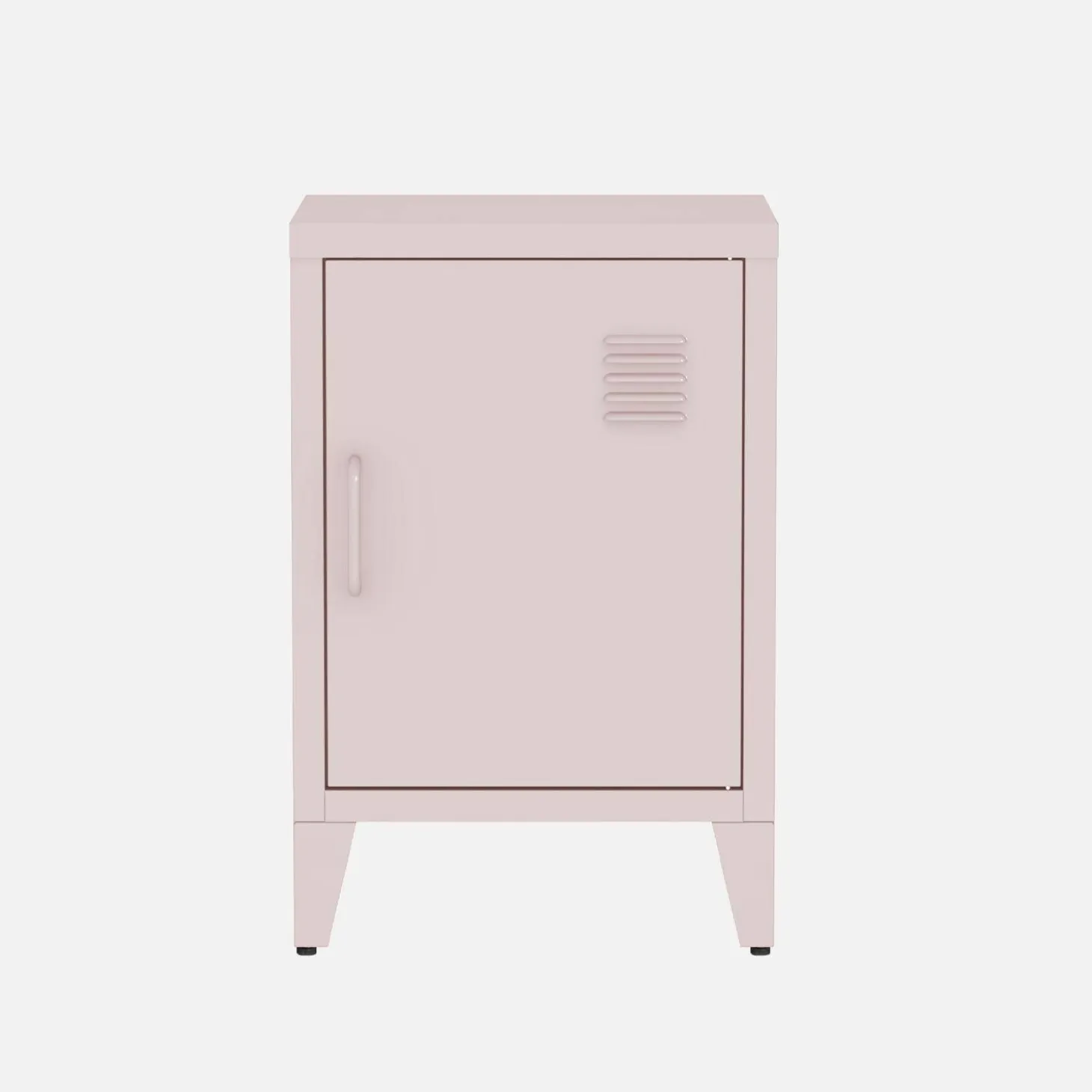 Industrial metal bedside table with 1 door