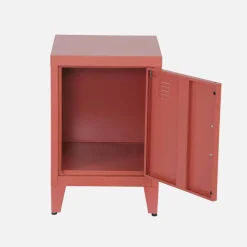 Industrial metal bedside table with 1 door