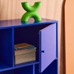 Industrial metal storage cabinet with 6 compartments