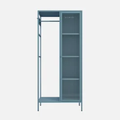 Industrial metal wardrobe, 4 storage spaces