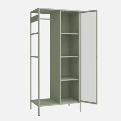 Industrial metal wardrobe, 4 storage spaces