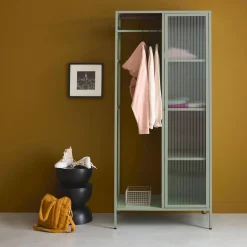 Industrial metal wardrobe, 4 storage spaces