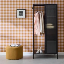 Industrial metal wardrobe, 4 storage spaces