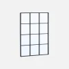Industrial rectangular steel mirror