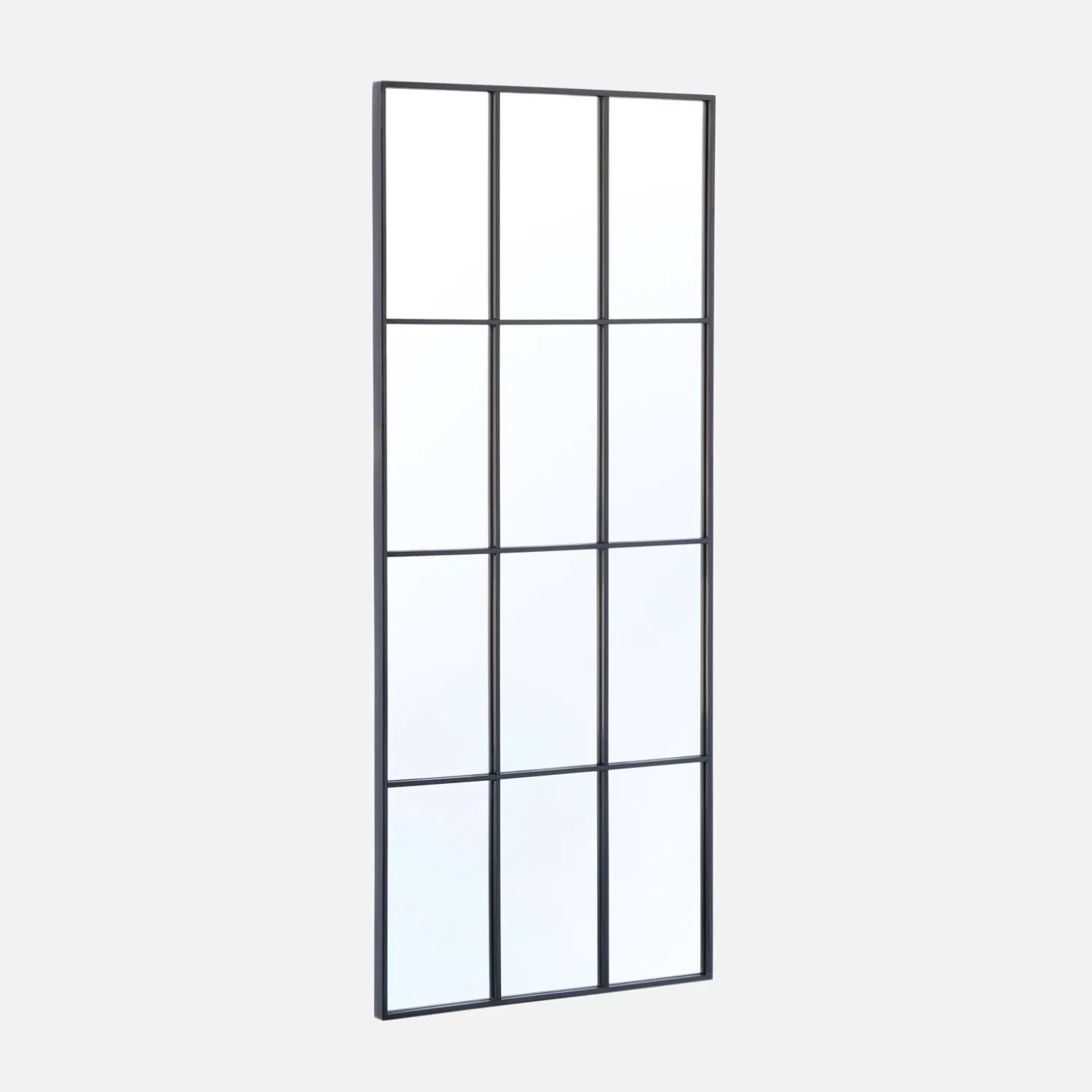 Industrial rectangular steel mirror