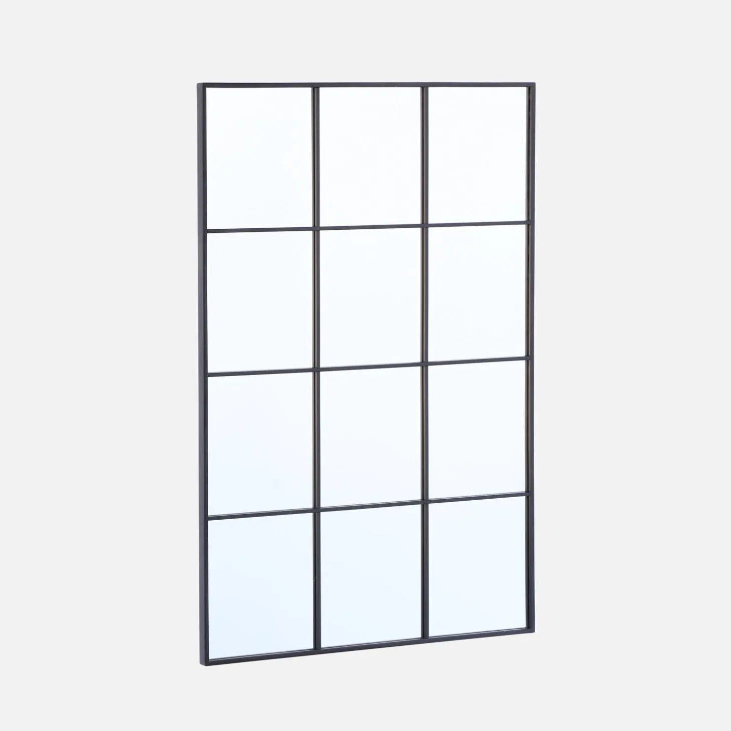Industrial rectangular steel mirror