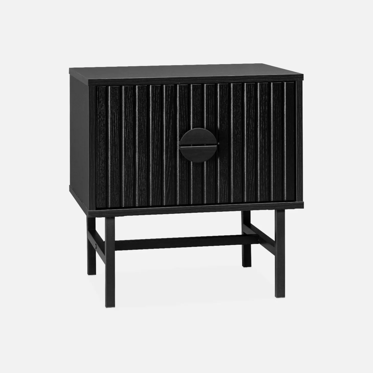 Industrial style bedside table with drawer