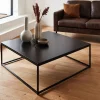 Industrielle square metal coffee table