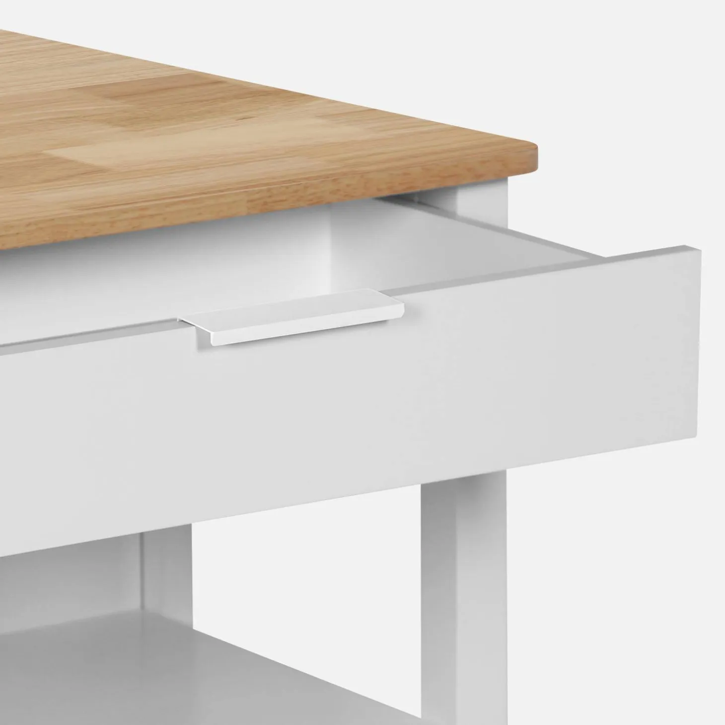3-in-1 kitchen island, 5 shelves, 1 door, 1 drawer, 120cm