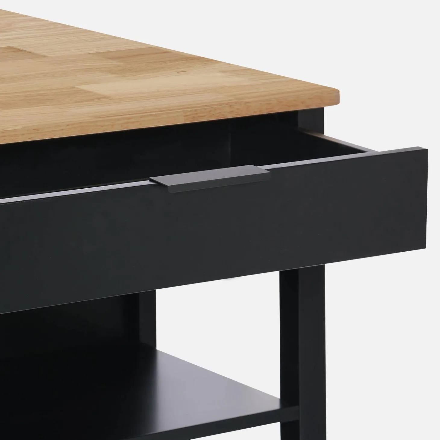 3-in-1 kitchen island, 5 shelves, 1 door, 1 drawer, 120cm