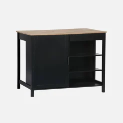 3-in-1 kitchen island, 5 shelves, 1 door, 1 drawer, 120cm