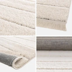Interior carpet, parallel lines pattern