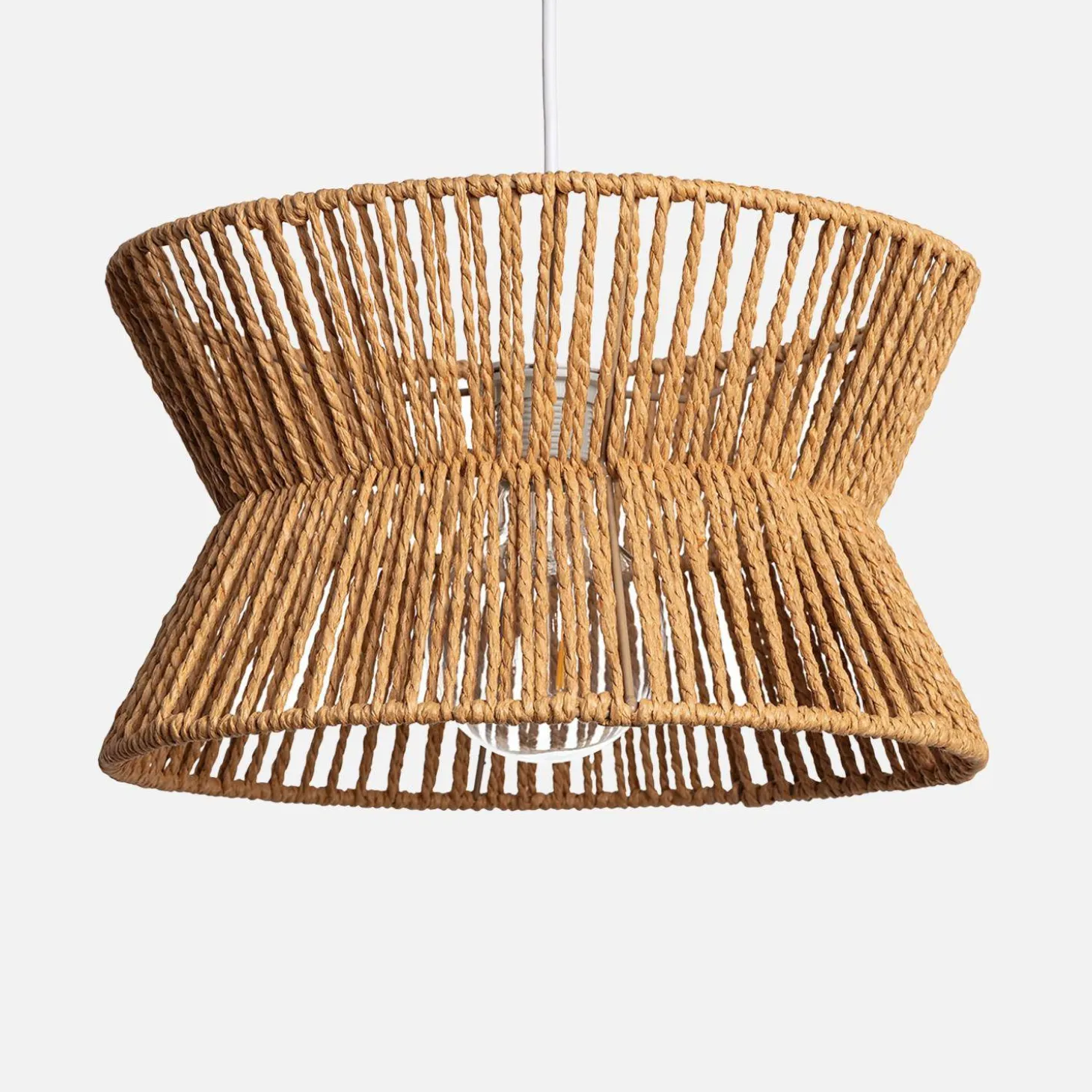 Interior hanging lamp in imitation rattan Ø35cm