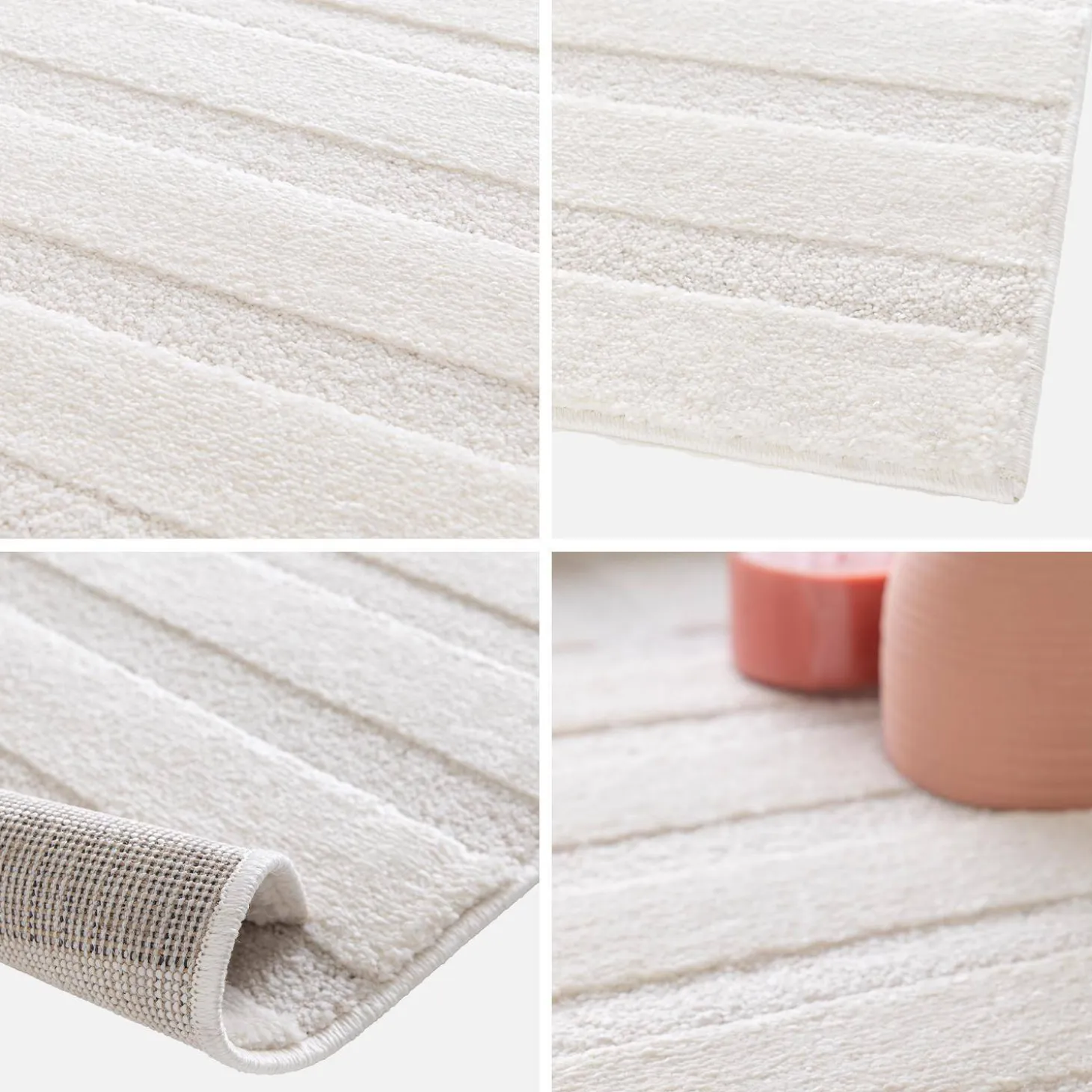 Interior rug with cream arches