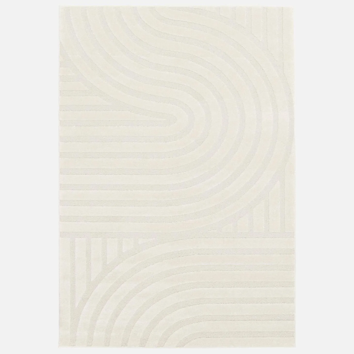 Interior rug with cream arches
