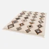 Interior rug with ethnic motifs, beige