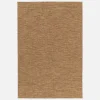 Jute-effect indoor/outdoor rug in caramel