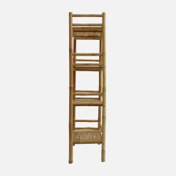 4-level bamboo shelf