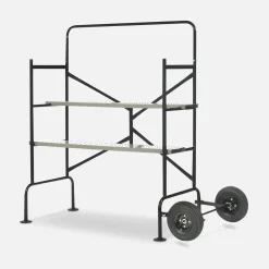 2-level shelf scaffolding with wheels