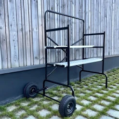 2-level shelf scaffolding with wheels