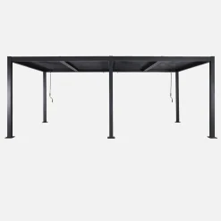 Louvered pergola aluminium and steel 6 x 3m