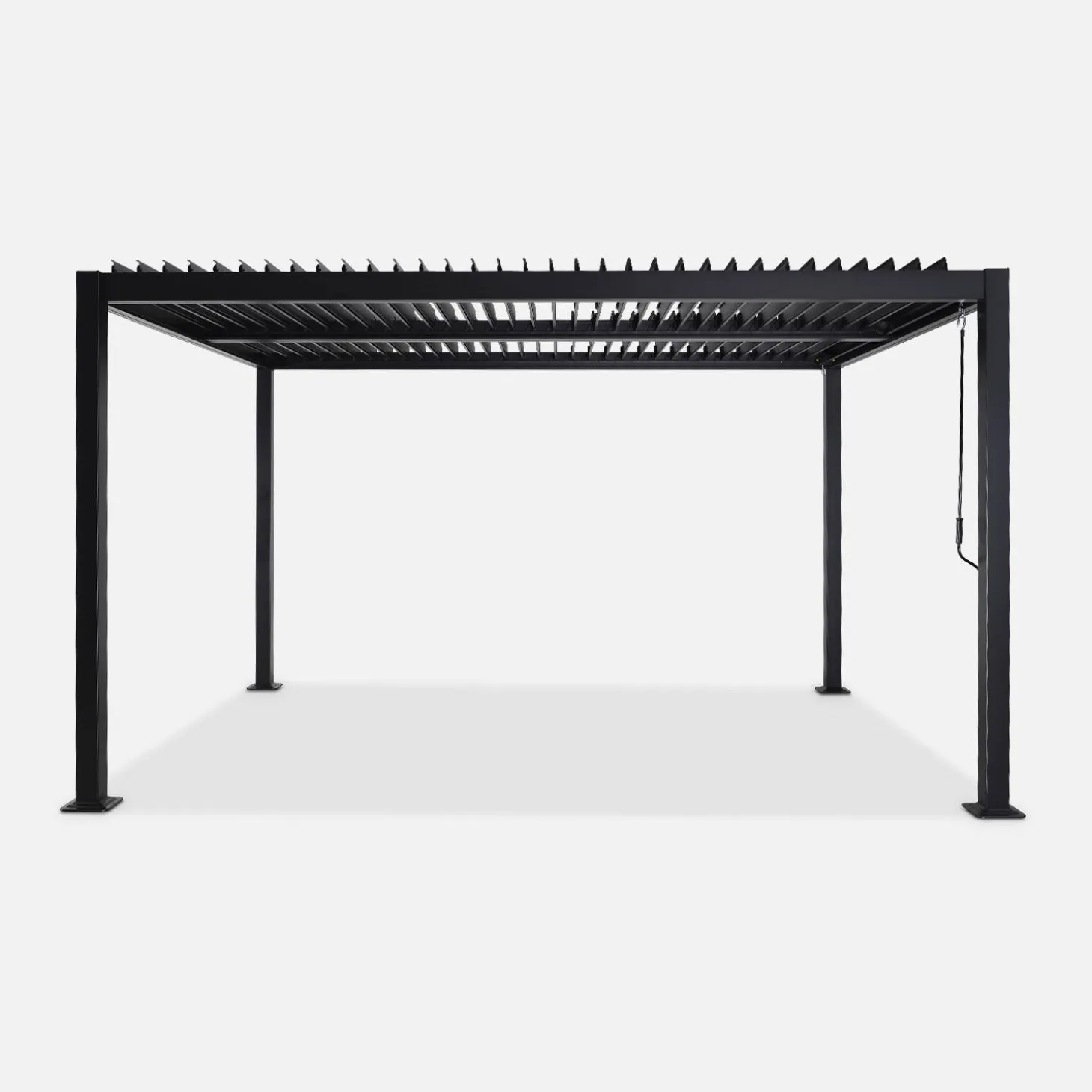 Louvered pergola aluminium and steel 4 x 3m