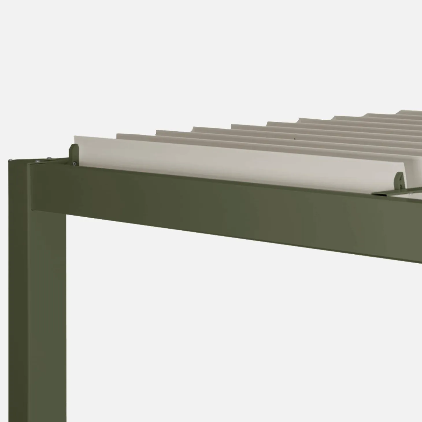 Louvered pergola aluminium and steel 4 x 3m