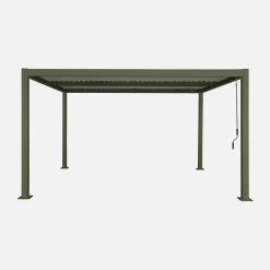 Louvered pergola aluminium and steel 4 x 3m