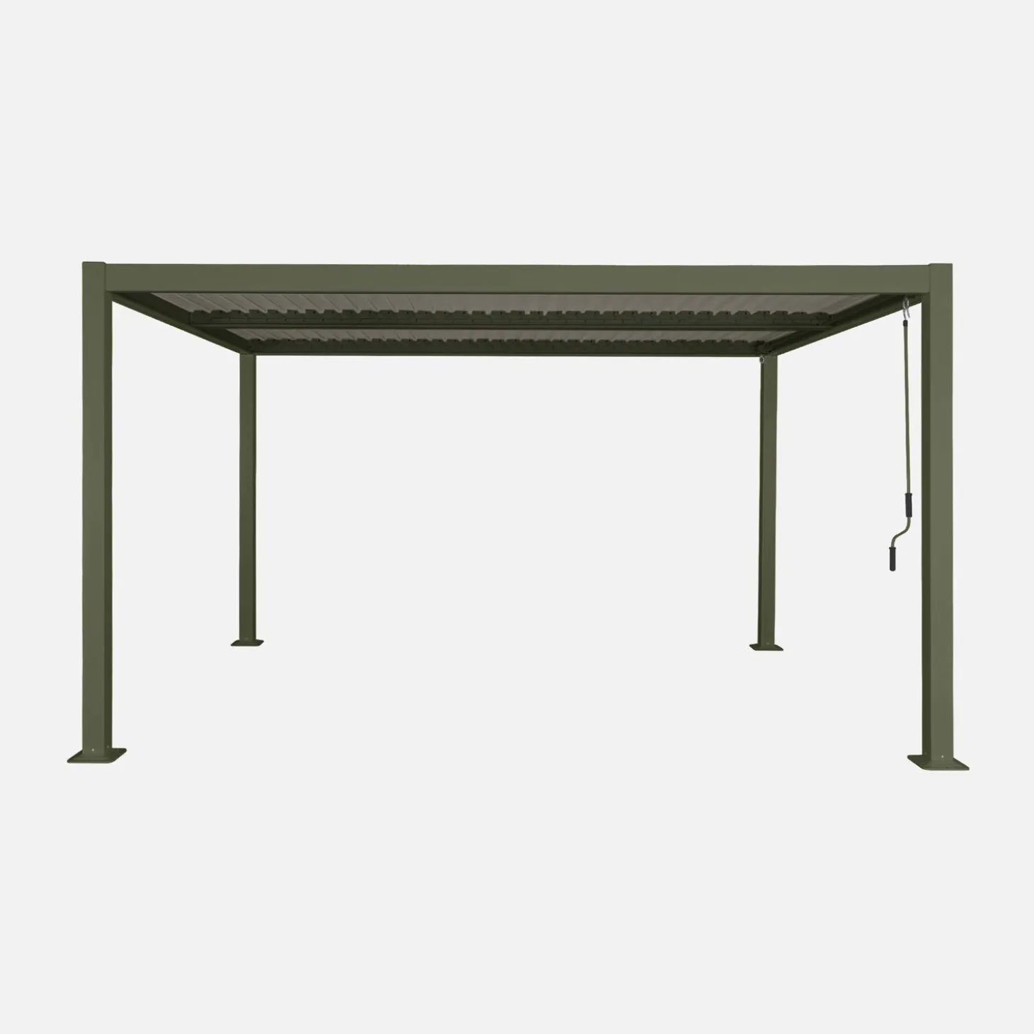 Louvered pergola aluminium and steel 4 x 3m