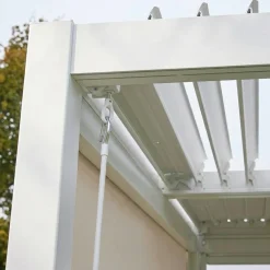 Louvered pergola aluminium and steel 4 x 3m