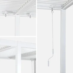 Louvered pergola aluminium and steel 6 x 3m