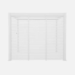 Louvered pergola aluminium 3 x 3m V2 and 3 100cm louver panels