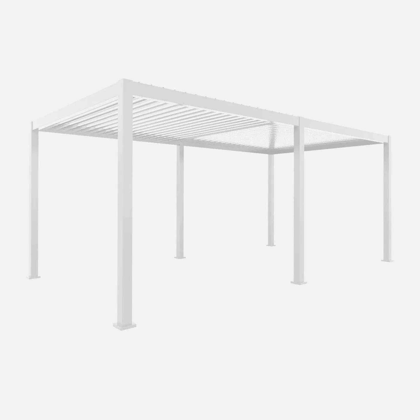 Louvered pergola aluminium 6x3m