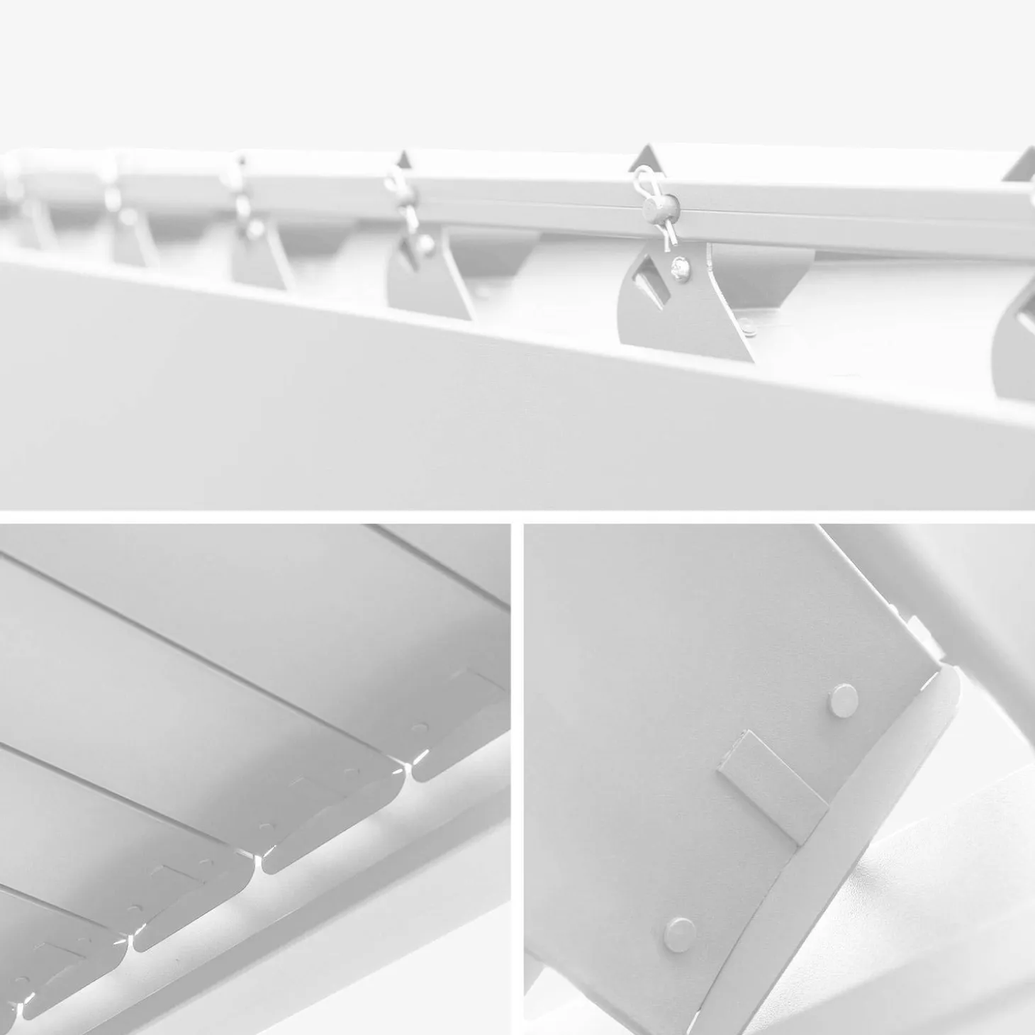 Louvered pergola aluminium 6x3m