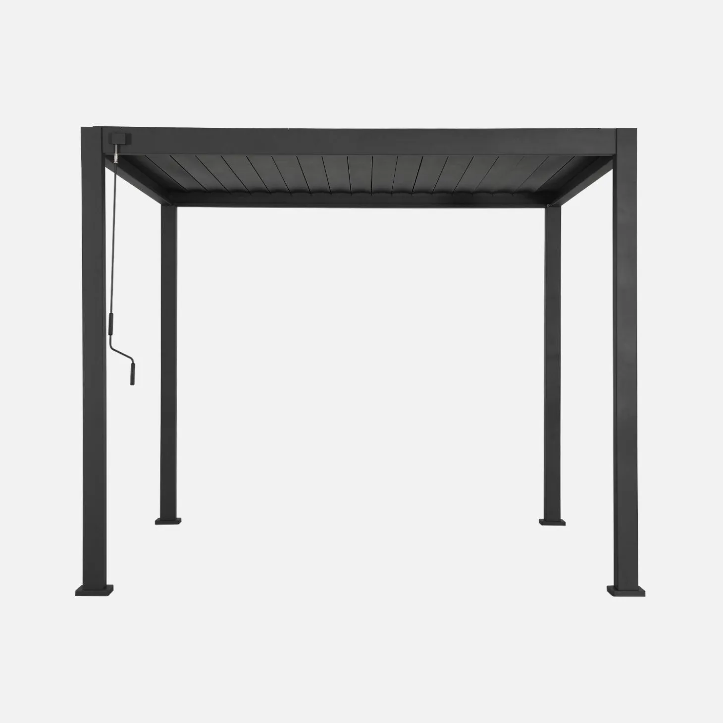 Louvered pergola aluminium 3 x 3m V2