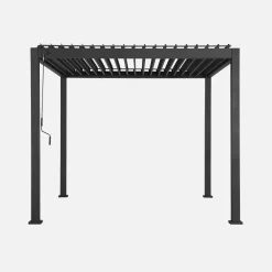 Louvered pergola aluminium 3 x 3m V2
