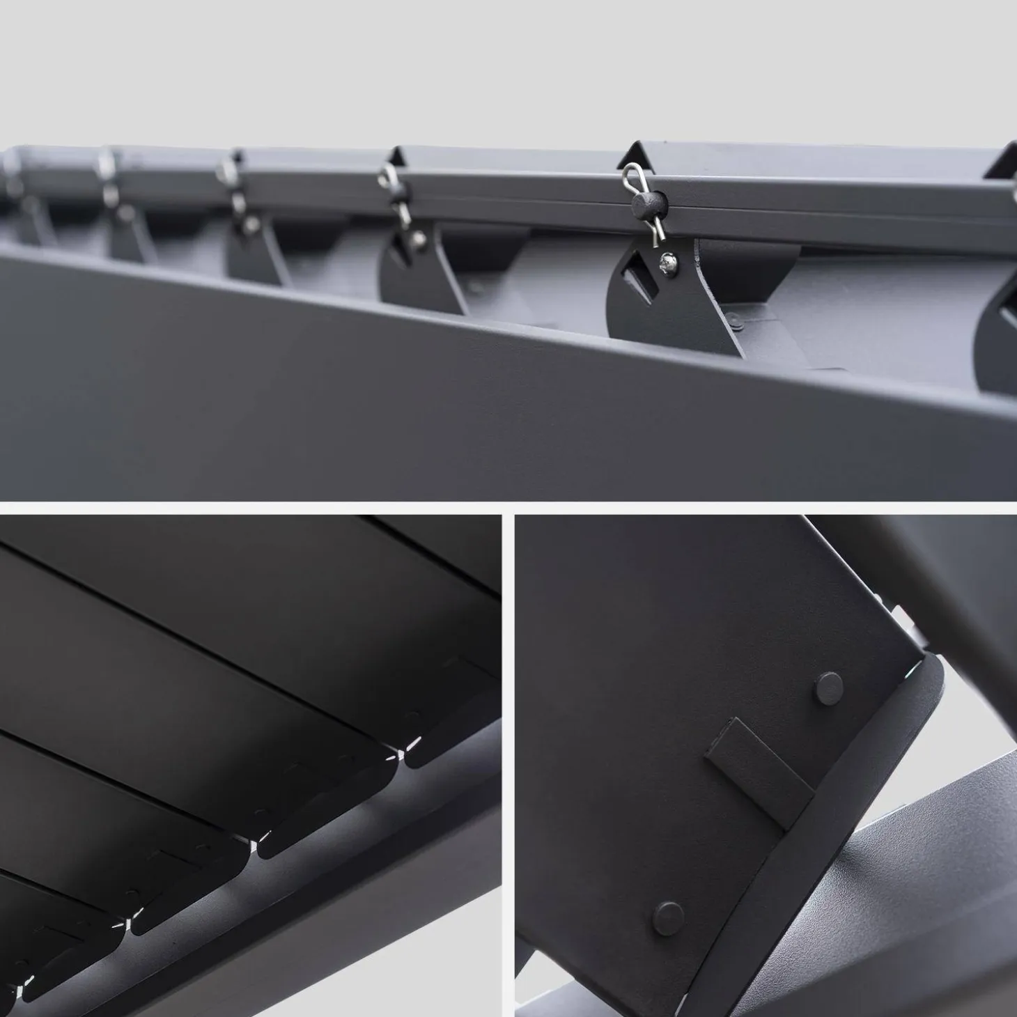 Louvered pergola aluminium 6x3m