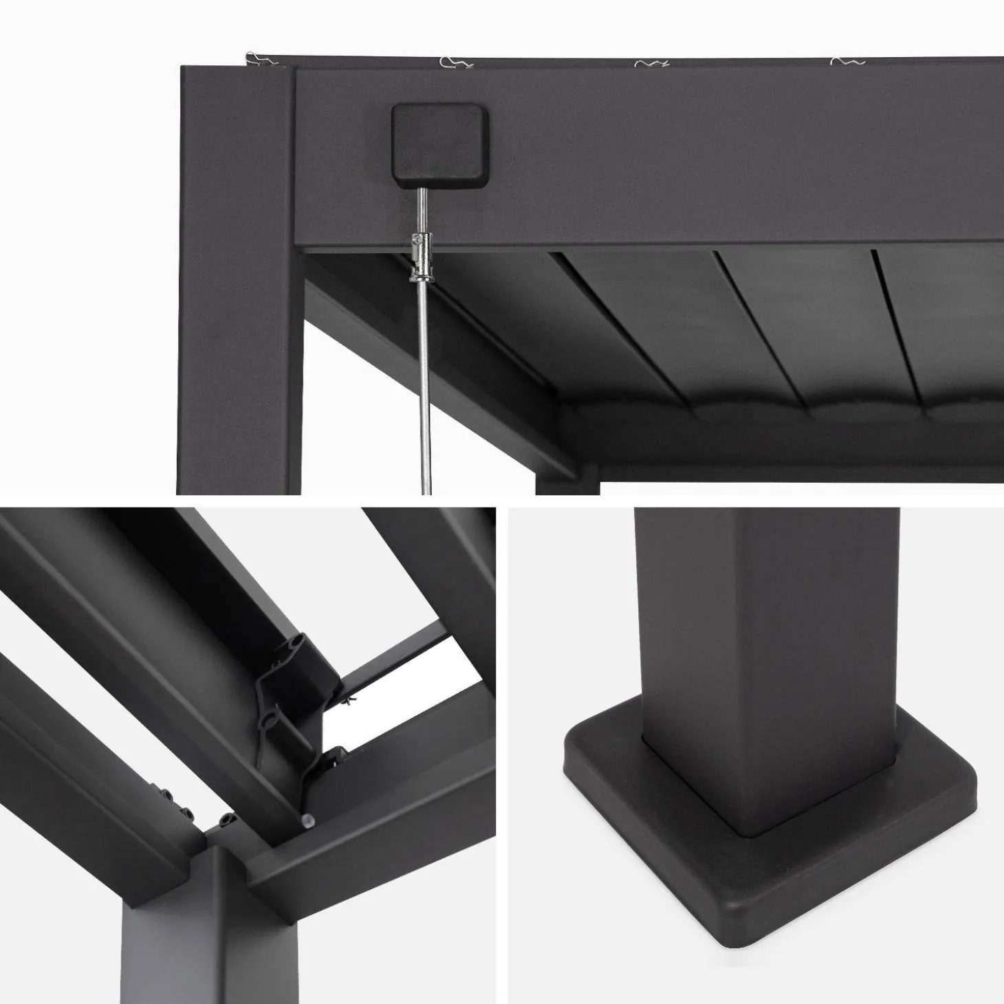 Louvered pergola aluminium 4 x 3m