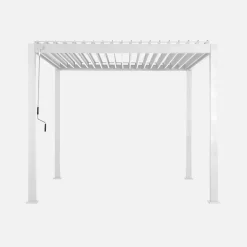 Louvered pergola aluminium 3 x 3m V2