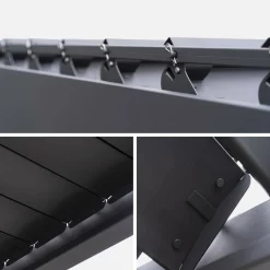 Louvered pergola aluminium 6 x 3m and 4 3m blinds