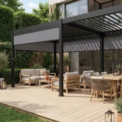 Louvered pergola aluminium 6 x 3m and 4 3m blinds