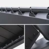 Louvered pergola aluminium 3 x 3m V2 + 3m blind