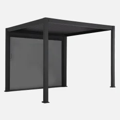 Louvered pergola aluminium 3 x 3m V2 + 3m blind