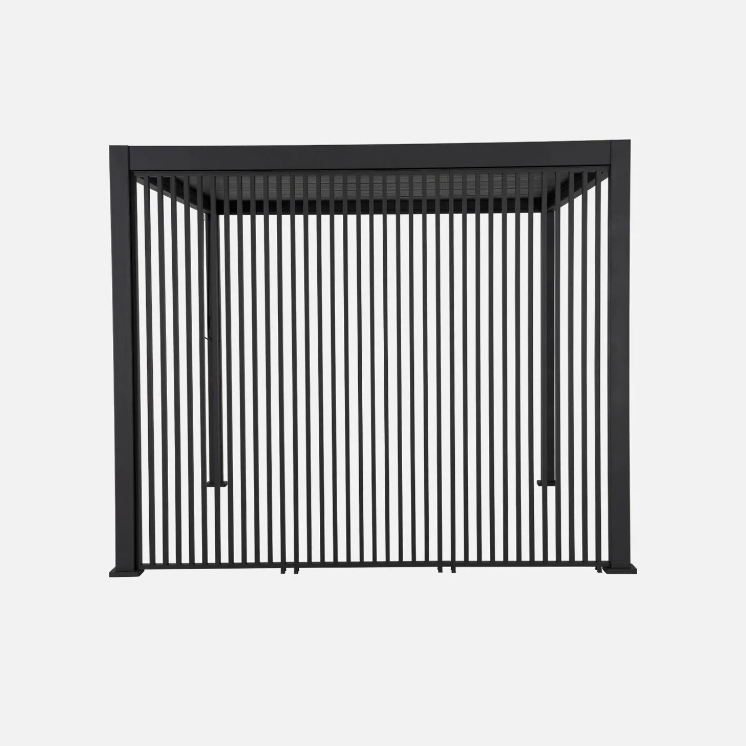 Louvered pergola aluminium 4 x 3m + 3 130cm vertical louver panels