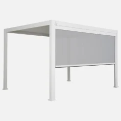 Louvered pergola aluminium 4 x 3m and a 4m blind