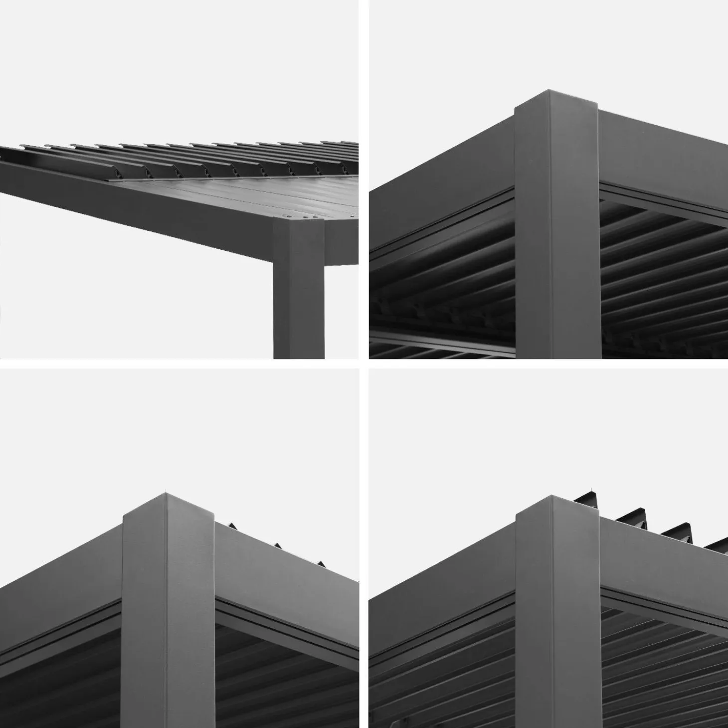 Louvered pergola 4x3m and 4m awning
