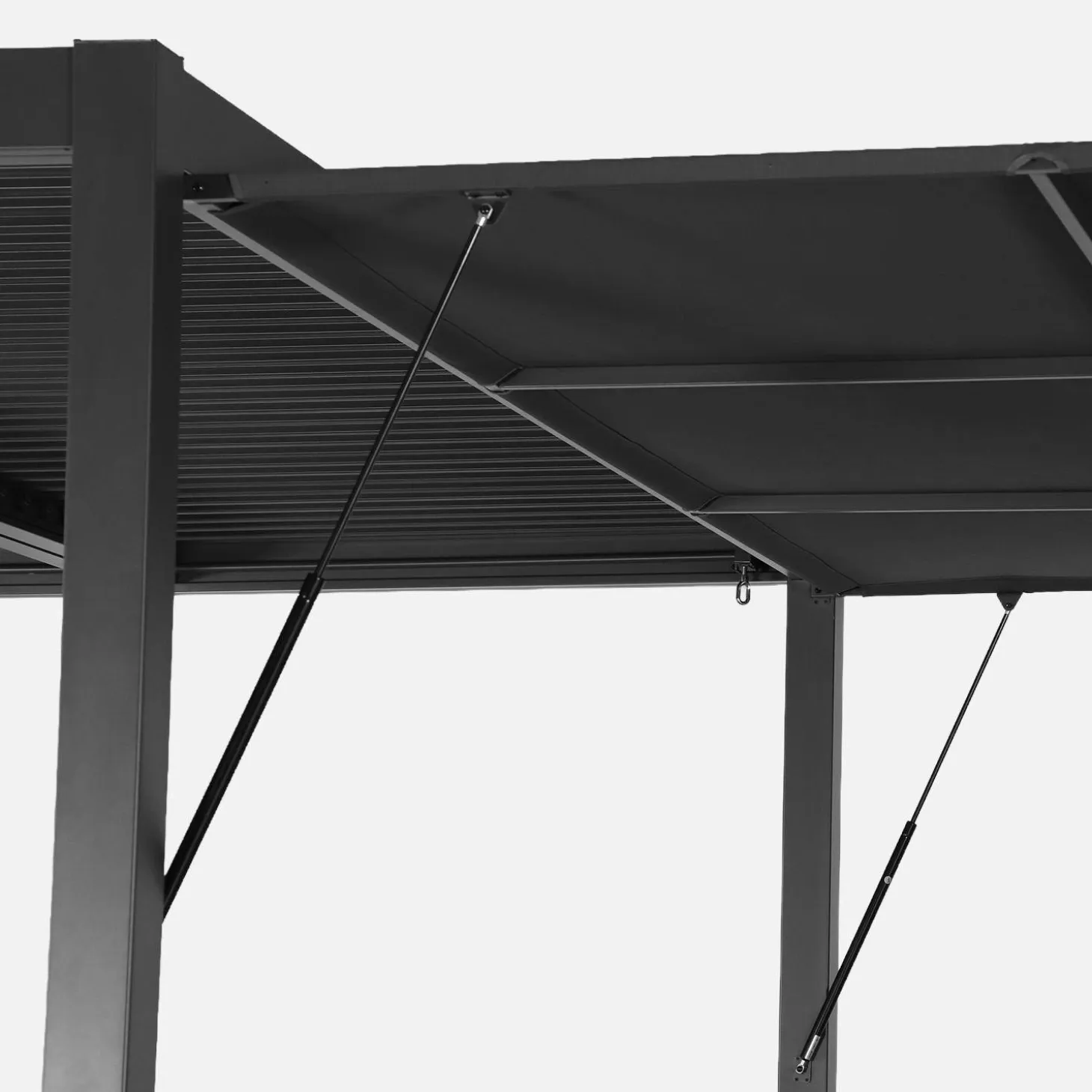 Louvered pergola 4x3m and 4m awning