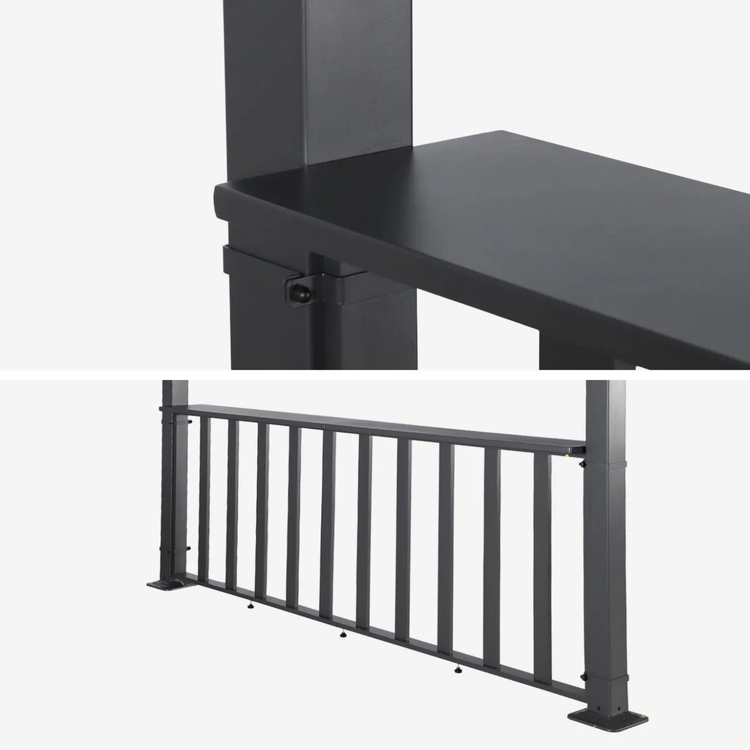 Louvered pergola 3x3m and 3m narrow counter
